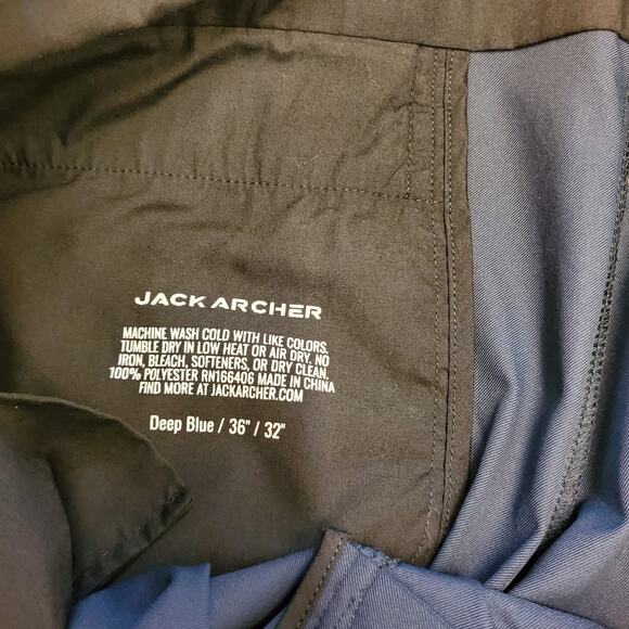 Jack Archer Pants Men’s 36x32 Deep Blue Jetsetter Tech Pant Stretch - Picture 12 of 16